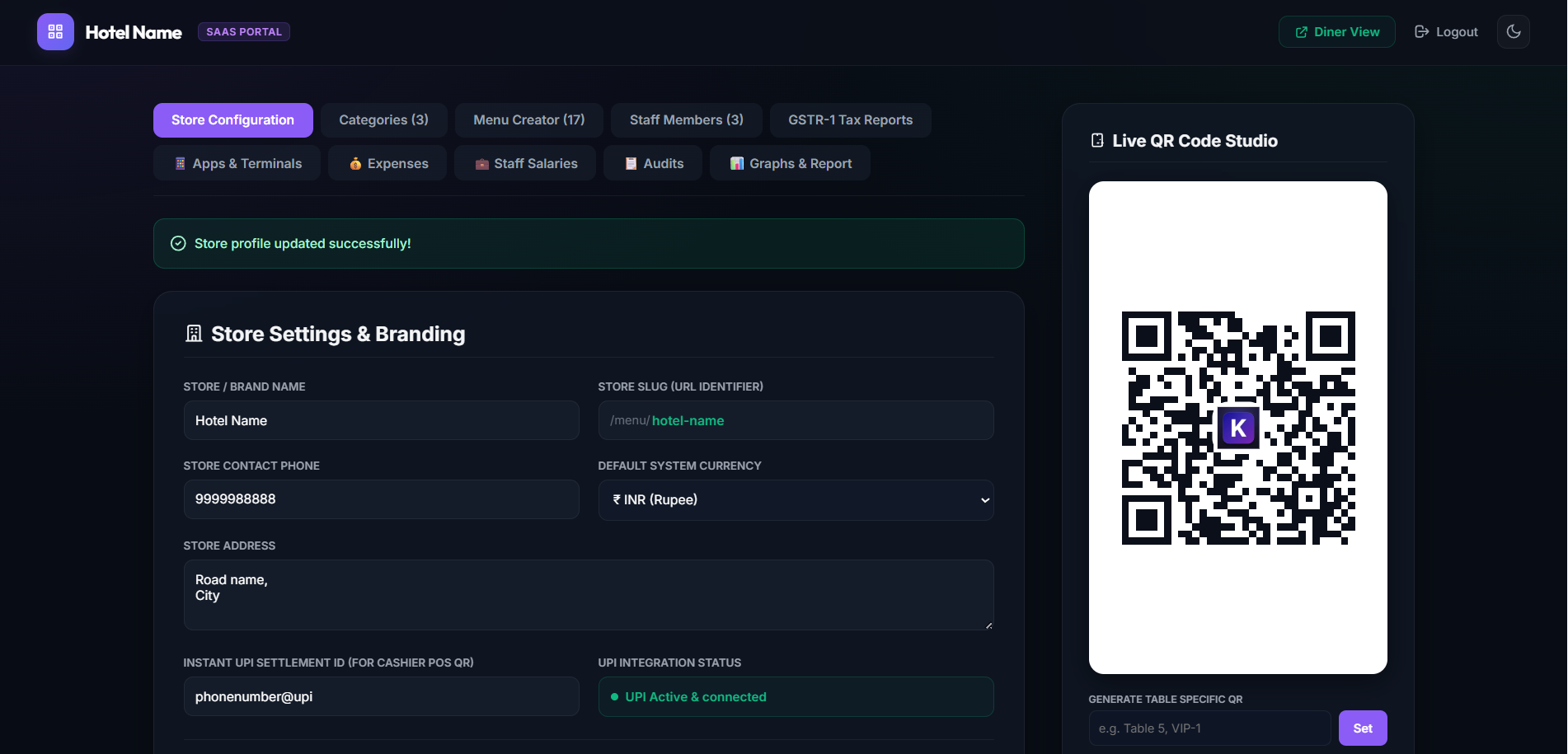 GSmart Dashboard